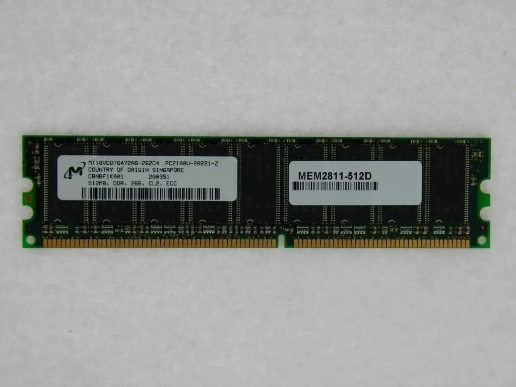 Simmtec, Inc Simmtec, Inc 512MB DRAM Memory Card for Cisco 2811 2821 2851 — product photo