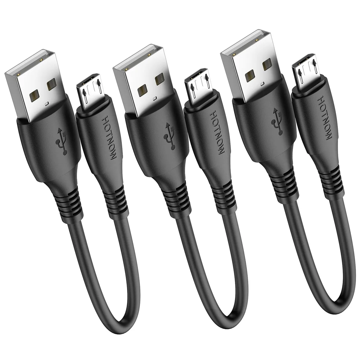  Honor Samsung Gala Micro USB Cable 3 Pack 15cm 3A 5V Black — product photo