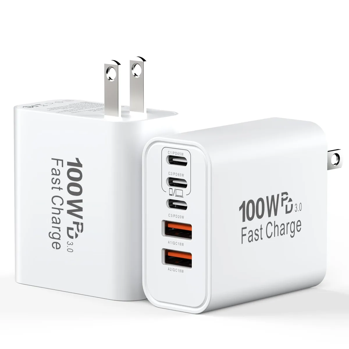  Duloch XHD-PD100W 3C2A 100W 5-port USB charger — product photo