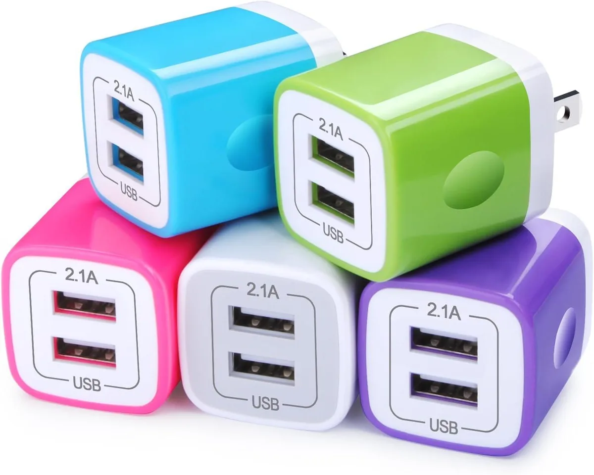 ONITOON ONITOON USB Wall Charger 5-Pack 2.1A Dual Port — product photo