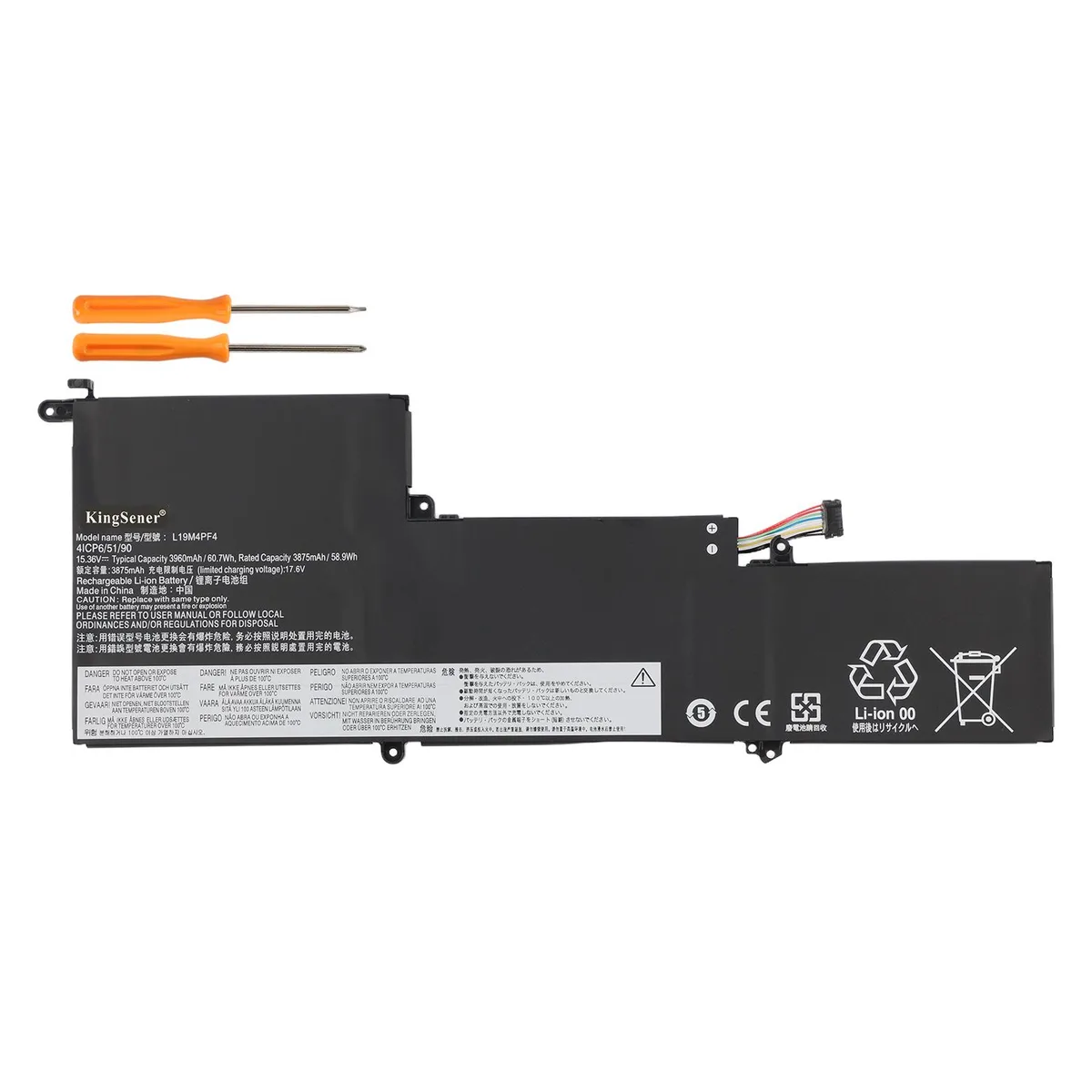 KingSener KingSener L19M4PF4 15.36V 60.7Wh laptop battery — product photo