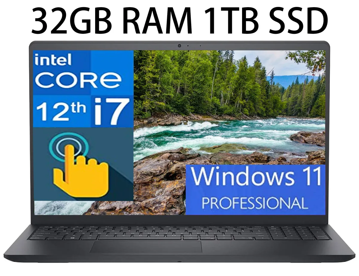 DELL DELL Inspiron 15 3520 laptop i7-1255U 32GB 1TB Touchscreen — product photo