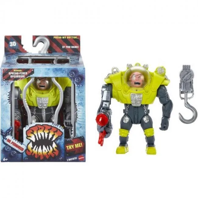 Mattel Mattel HYD62 Street Sharks Dr. Piranoid Action Figure 30th Anniversary — product photo