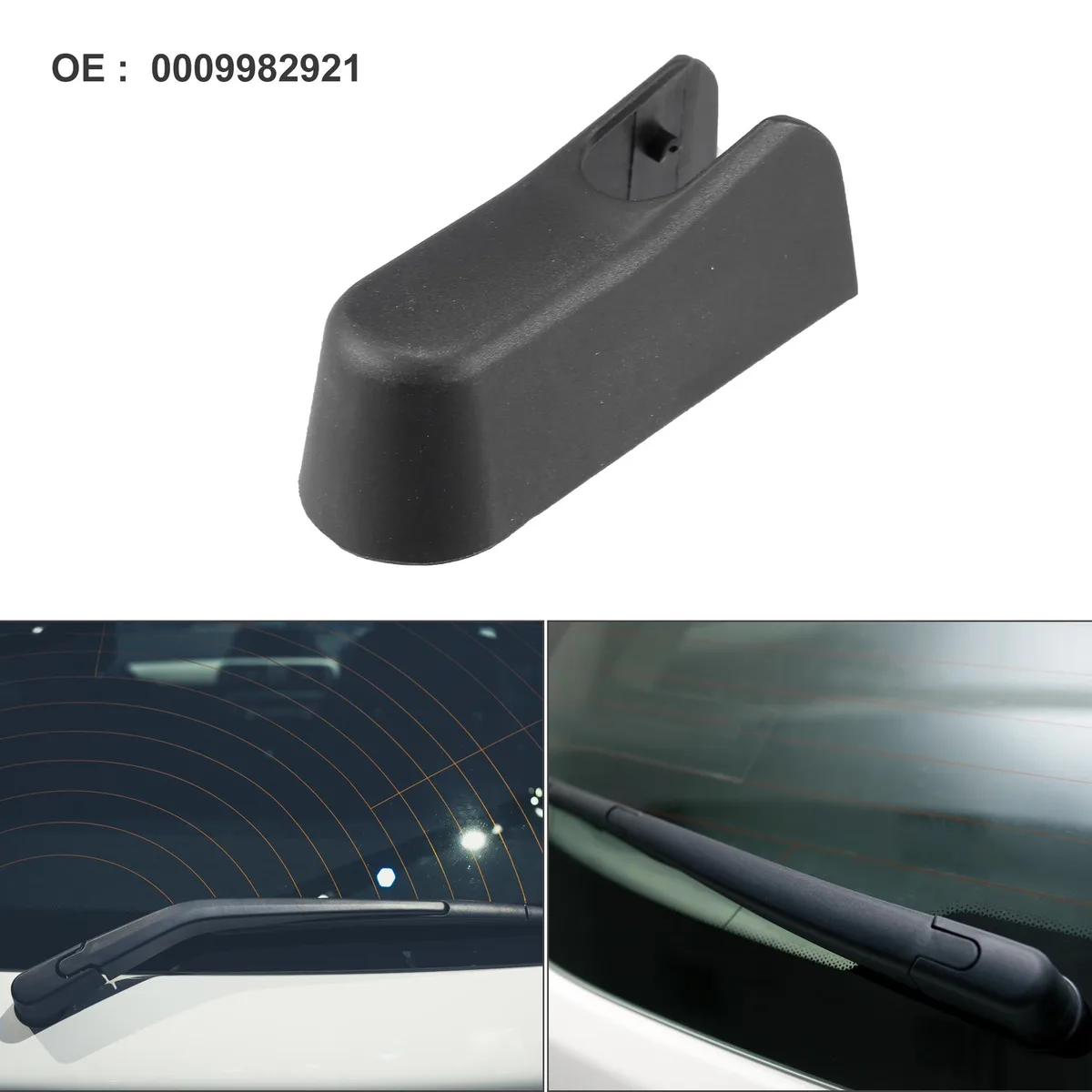 Unique-Bargains Unique-Bargains Rear Wiper Arm Nut Cover Cap Black 1pcs — product photo
