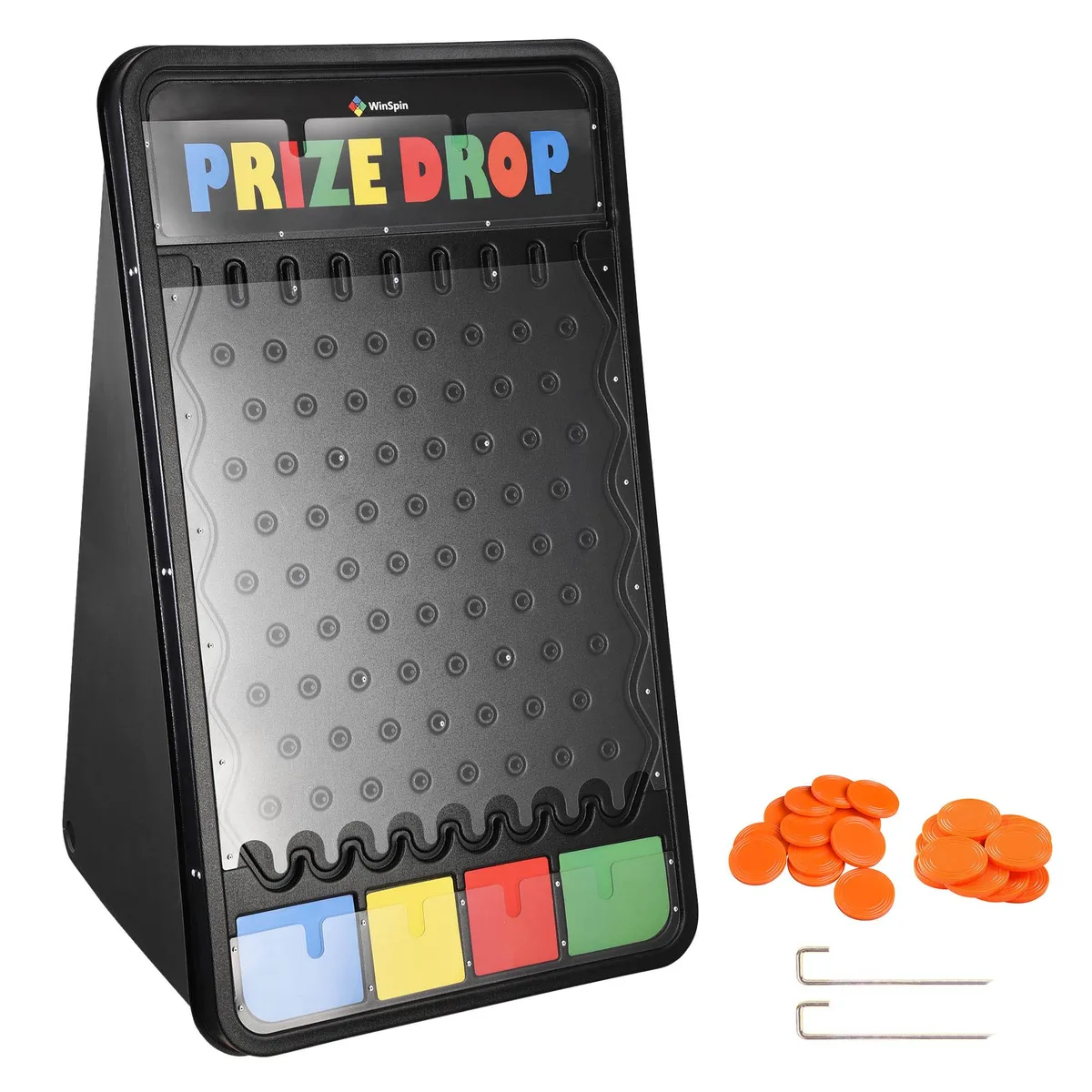 Yescom USA, Inc. Yescom USA, Inc. 35PDGSET001-4125IN-06 educational prize drop board 41x25" 24 pucks — product photo