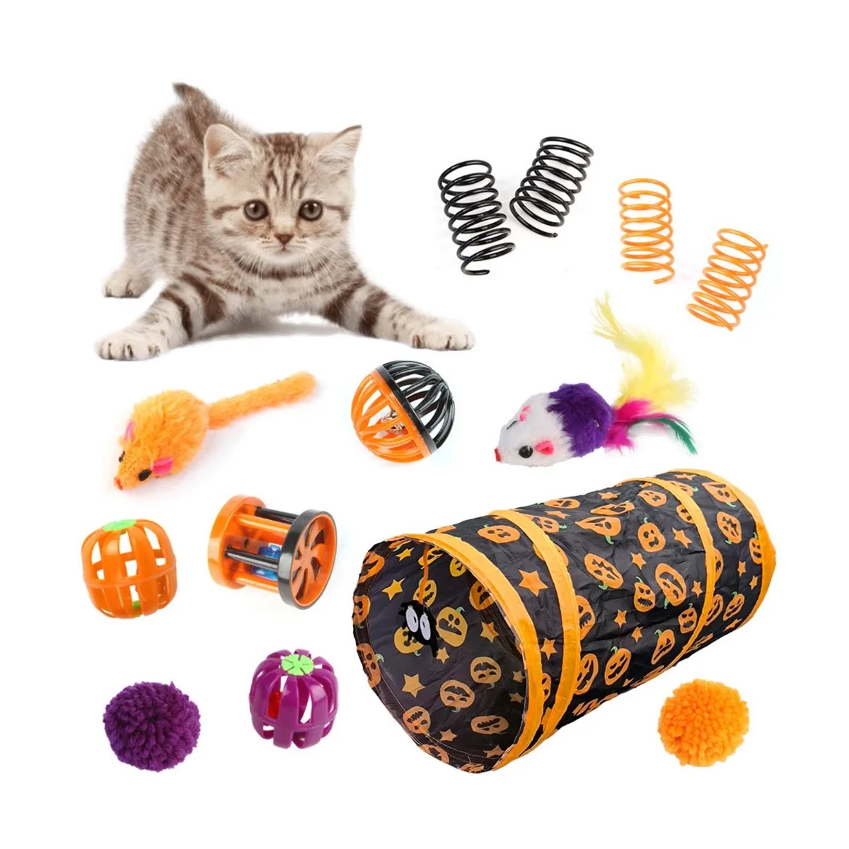 3MNSCD 3MNSCD 13Pcs Cat Tunnel Set 25cm x 50cm — product photo
