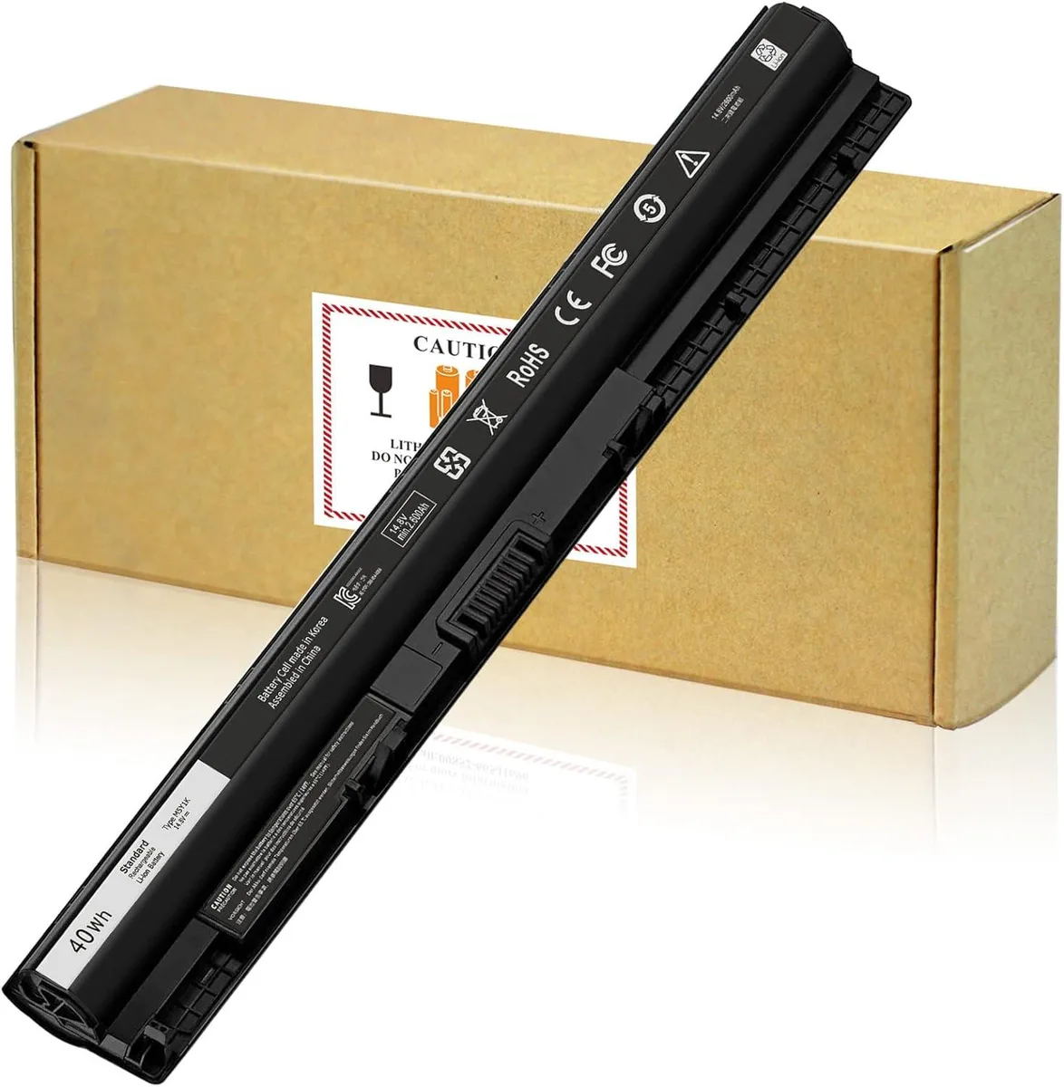 FOCUSTEC FOCUSTEC M5Y1K 40Wh 14.8V laptop battery for Dell Inspiron 14 15 17 3000 5000 series — product photo