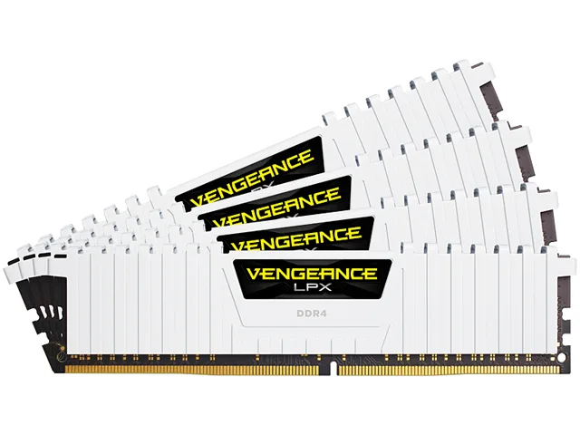 Corsair Corsair CMK64GX4M4A2666C16W 64GB (4x16GB) DDR4 2666 CL16 White desktop RAM — product photo