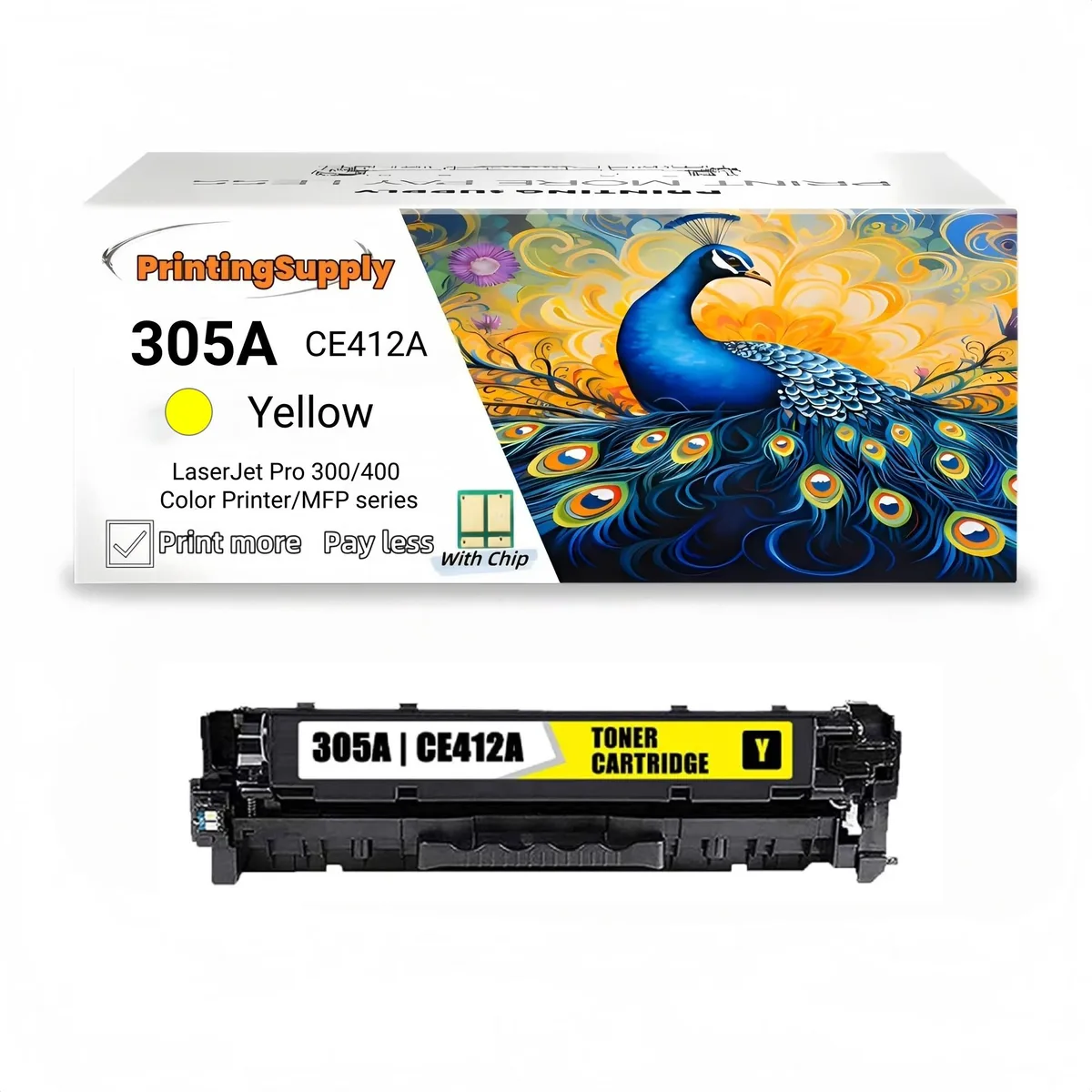 Ninestar Technology Ninestar Technology 305A CE412A Yellow Toner Cartridge — product photo