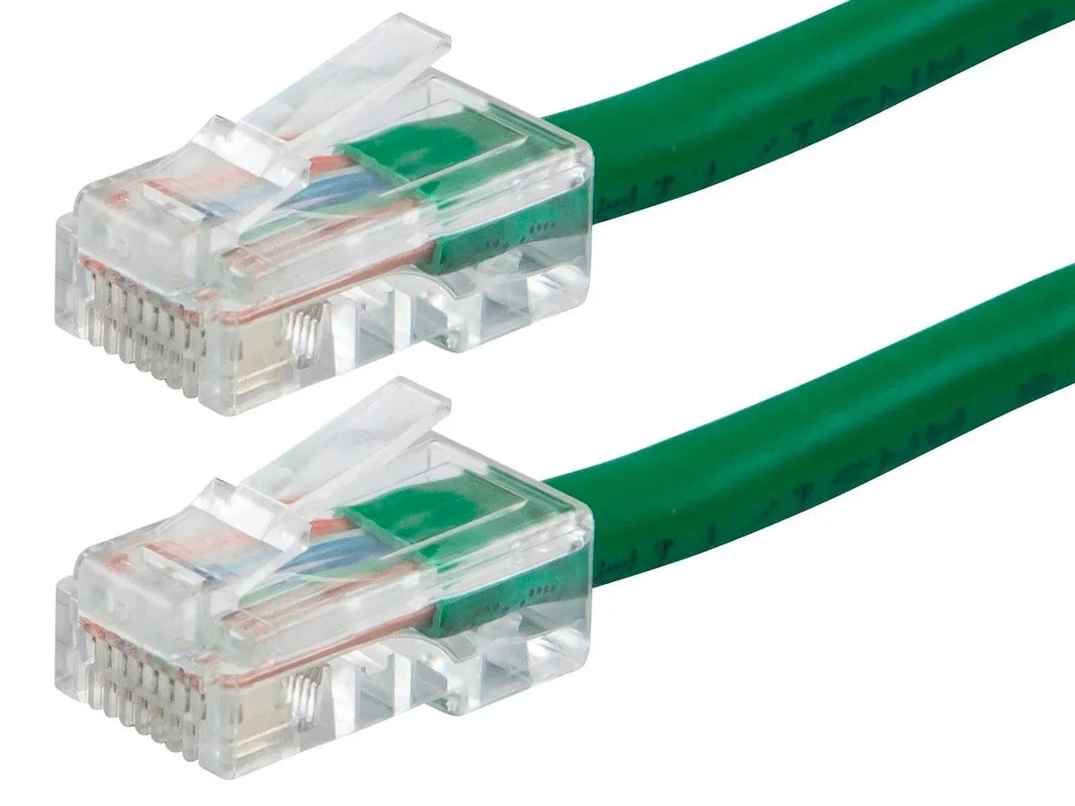 Monoprice Inc. Monoprice 113276 Cat6 network ethernet cable 15 ft Green Zeroboot Series — product photo