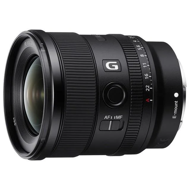 Sony Sony FE 20mm f/1.8 G ultra-wide prime camera lens — product photo