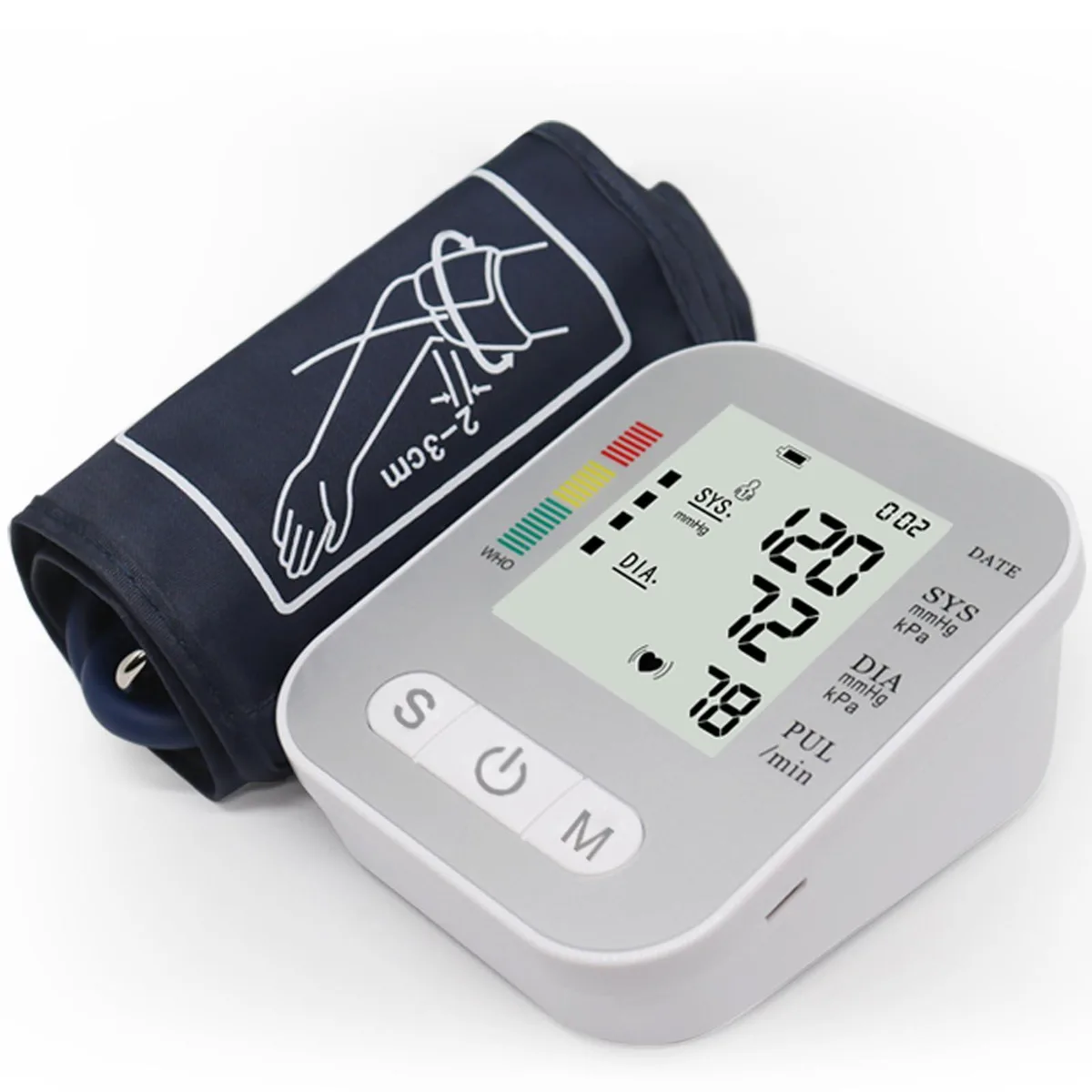  EC2WORLD C02 Automatic Blood Pressure Monitor White 8.7"-16.5" Cuff — product photo