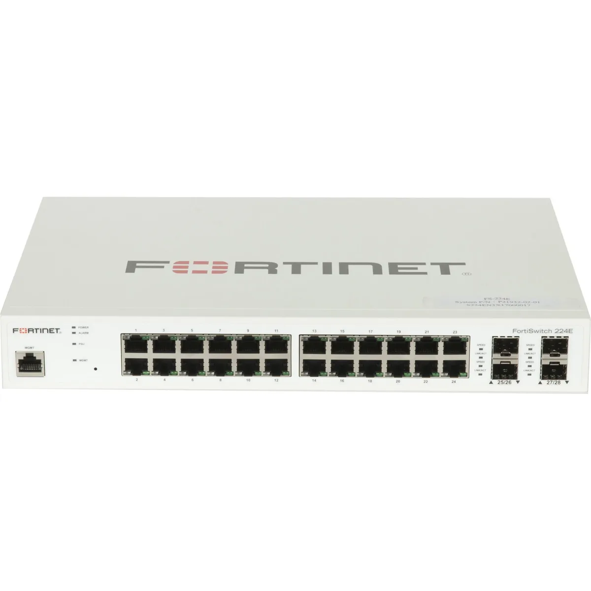 Fortinet Fortinet FS-224E 24 GE RJ45 4 SFP network switch — product photo