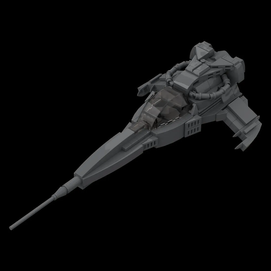 ZITIANYOUBUILD ZITIANYOUBUILD 242 MOC-126424 Wraith-Dart Space Wars Ship Educational Building Set — product photo