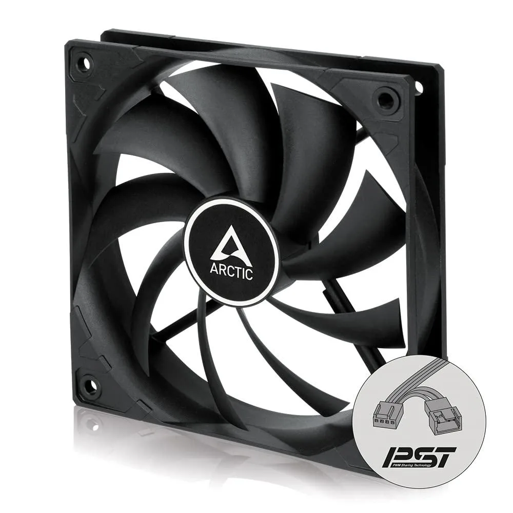 ARCTIC ARCTIC F12 PWM PST CO 120 mm Case Fan Black — product photo