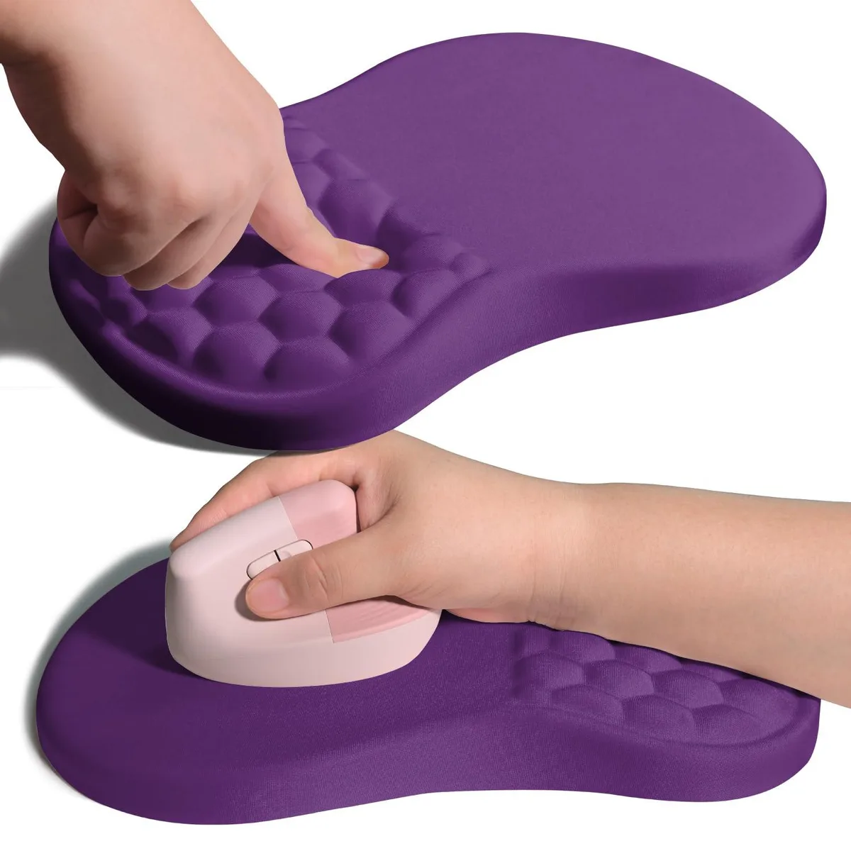  Armanza WS8K-16 Ergonomic Wrist Support Mouse Pad Dark Violet 11.9x7.9x1.2 in — product photo