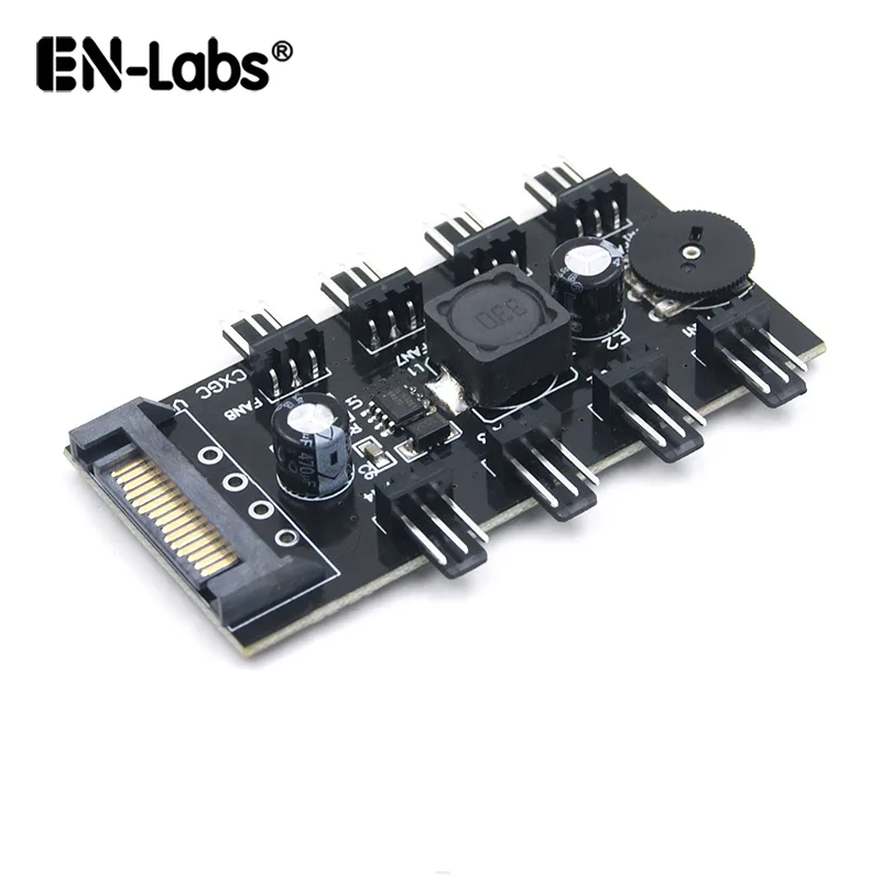 EN-Labs EN-Labs TX3CO8S 8 Channel 3pin Fan Controller SATA Powered — product photo