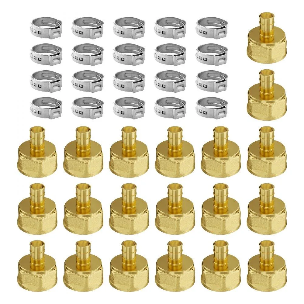VEVOR VEVOR Brass Pipe Fittings 1/2" NPT 20pcs Clamp-Style Specialty Appliance — product photo