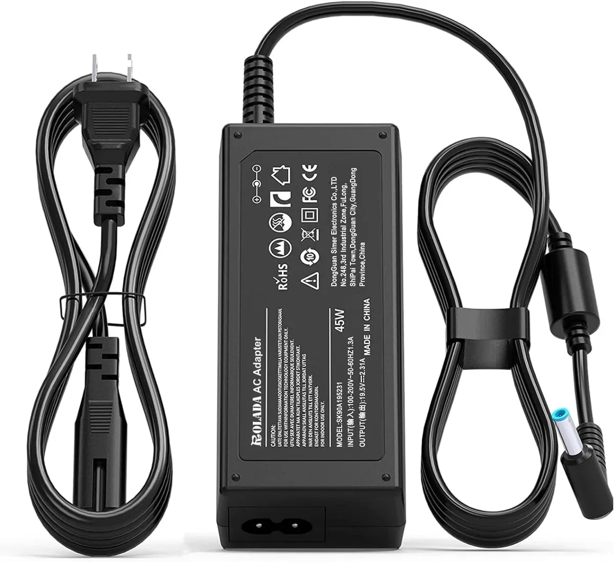 usbroway usbroway 45W AC Adapter 19.5V 2.31A 4.5mm x 3mm Blue Tip — product photo