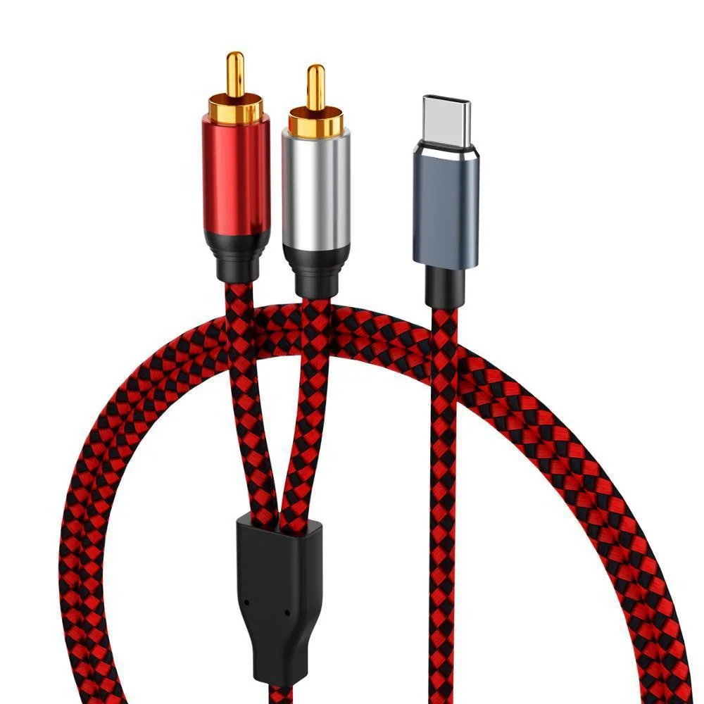 HANNORD HANNORD USB-C to 2RCA Audio Cable 3.3 Feet — product photo