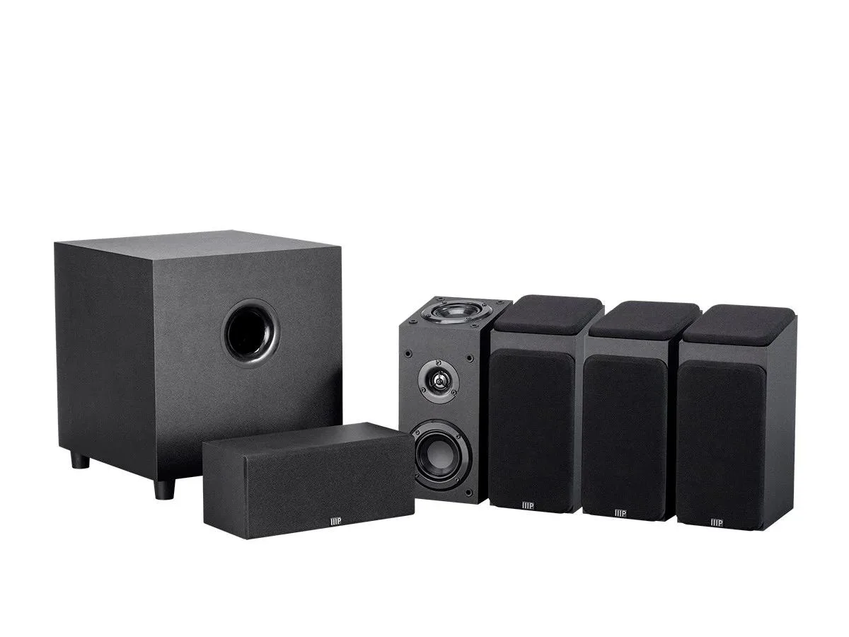 Monoprice Inc. Monoprice Inc. 133832 5.1.4-Ch. Home Theater in a Box Black 8 Inch 200 Watt Subwoofer — product photo