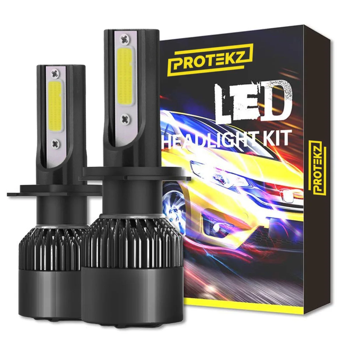 Protekz Protekz 6000K LED Headlight Kit 2006-2009 VW GTI H7 High Beam 12000LM — product photo