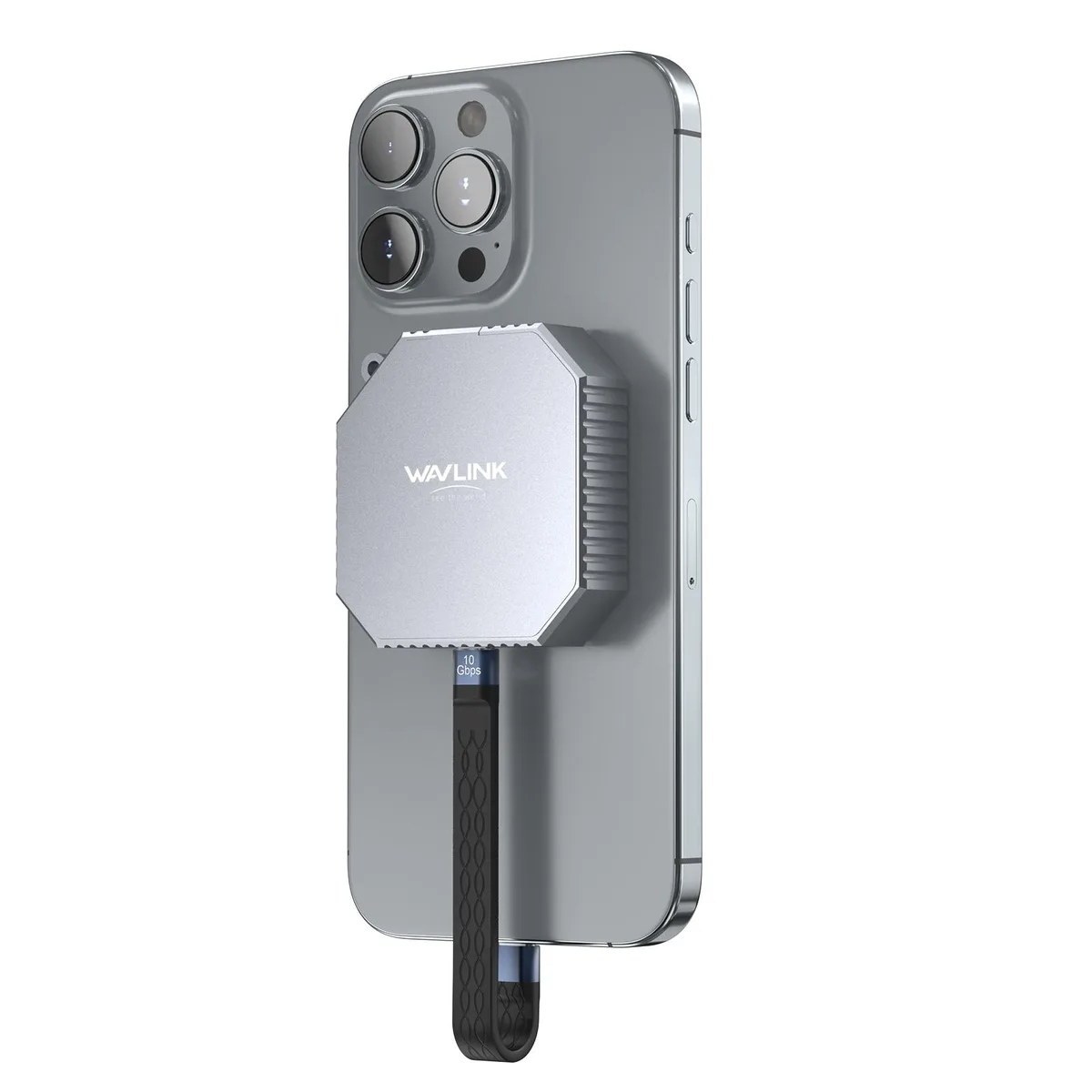 Wavlink Wavlink RapidFire MG2 M.2 2230 NVMe/SATA SSD Enclosure 10Gbps USB-C Gray — product photo