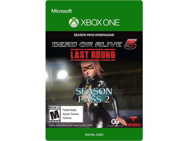 KOEI TECMO AMERICA CORP. KOEI TECMO AMERICA CORP. 7D4-00091 Dead or Alive 5 Last Round New Costume Pass 2 XBOX One downloadable game — product photo