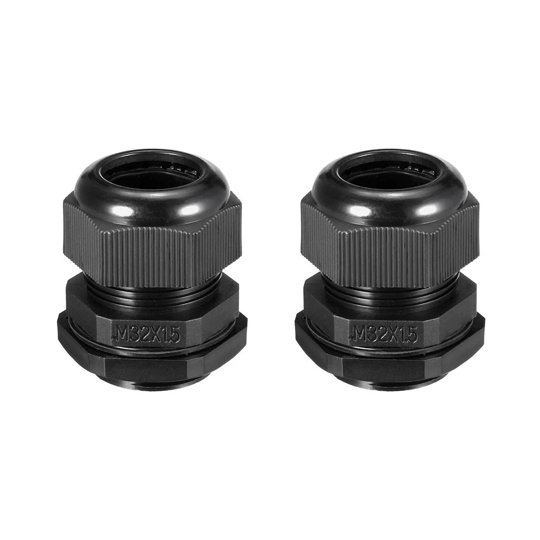 Unique-Bargains Unique-Bargains M32 Cable Gland 16-21mm Black 2Pcs — product photo
