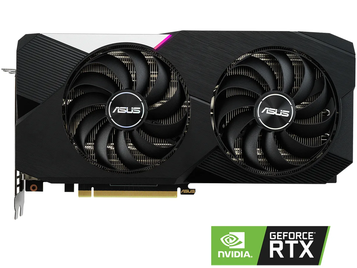 ASUS ASUS DUAL-RTX3060TI-O8G graphics card — product photo