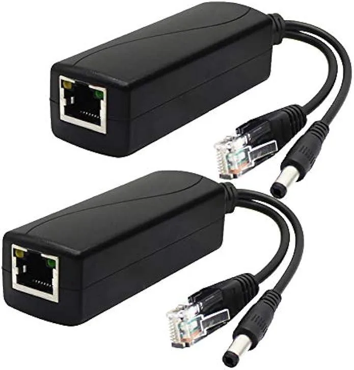 TAURKENAM TAURKENAM 2-Pack 12V PoE Splitter Adapter 5.5mm x 2.5mm — product photo