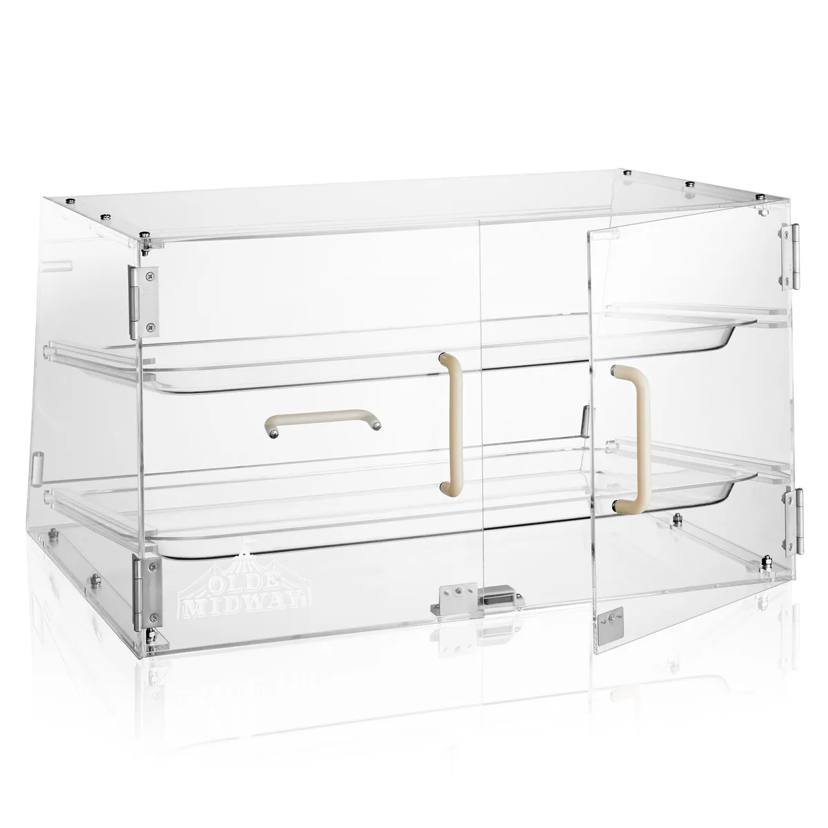 Olde Midway Olde Midway Pastry Display Case 2-Tier Clear Acrylic Food Storage — product photo