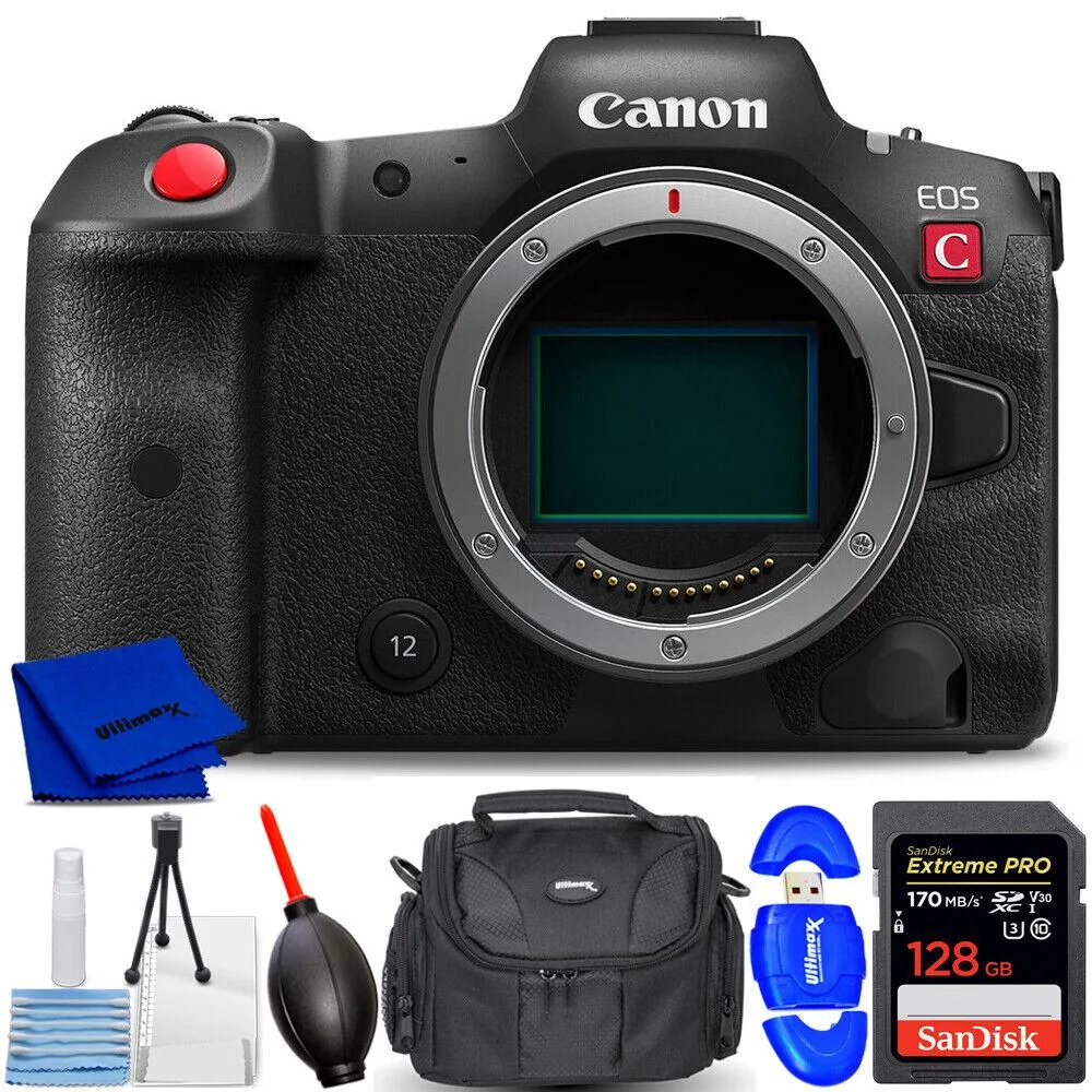 Canon International Canon EOS R5 C 5077C002 7PC Accessory Bundle compact mirrorless camera — product photo