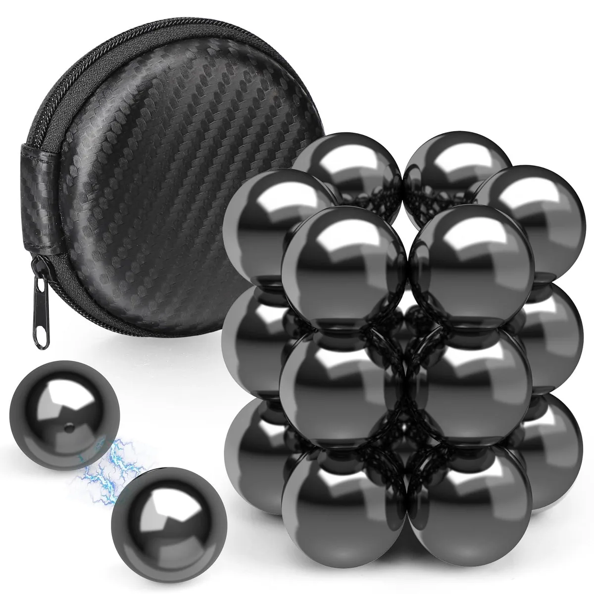 22PCS Round Magnetic Stones Fidget Toy Science Kit for Adults — product photo