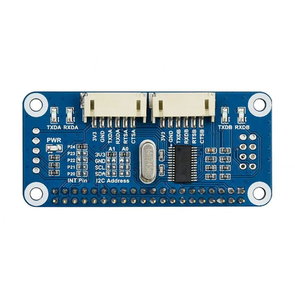 LORDWORLD LORDWORLD Serial Expansion HAT SC16IS752 2-ch UART 8 GPIO Stackable 16 Modules 32-ch UART — product photo