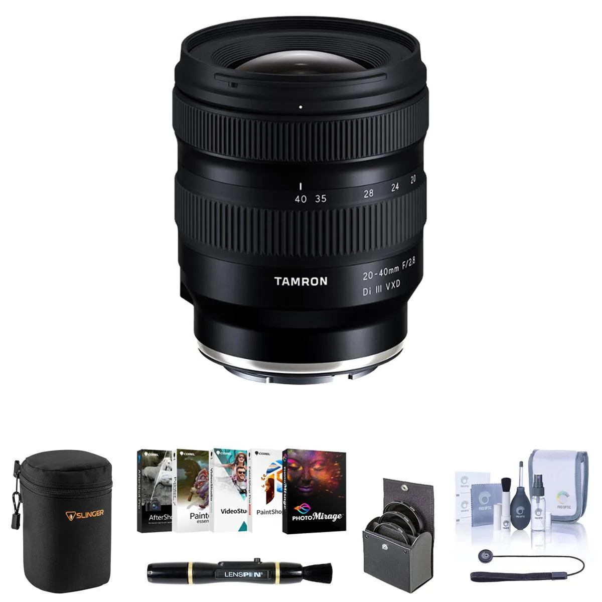 Tamron Tamron 20-40mm f/2.8 Di III VXD Sony E Bundle camera lens — product photo