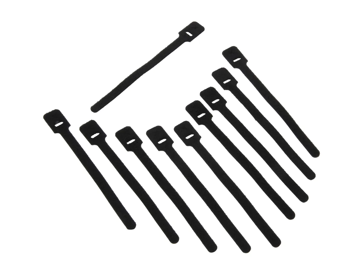 Nippon Labs Nippon Labs VT-6-BK 6" Velcro Cable Ties Black 10pcs — produkto nuotrauka