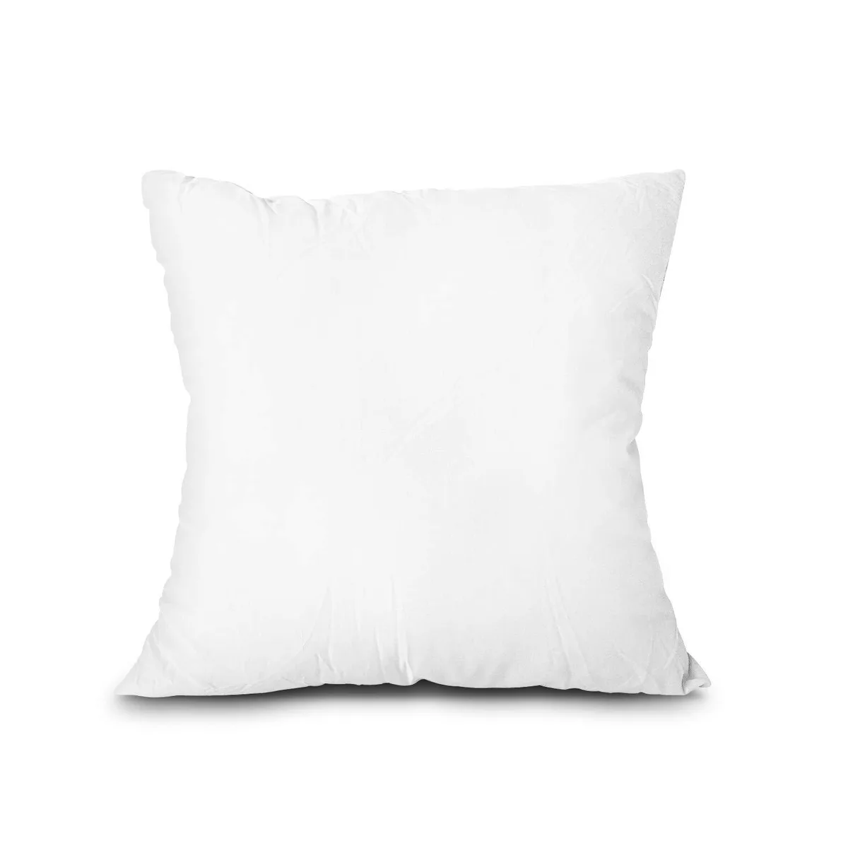 White square throw pillow insert, 18 by 18 inches, polyester cover, lightweight fill