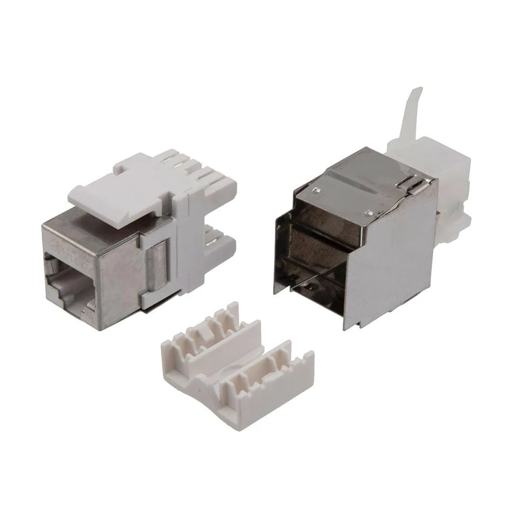 NavePoint NavePoint CAT6 Keystone Jack 180° FTP Shielded 10 Pack — product photo