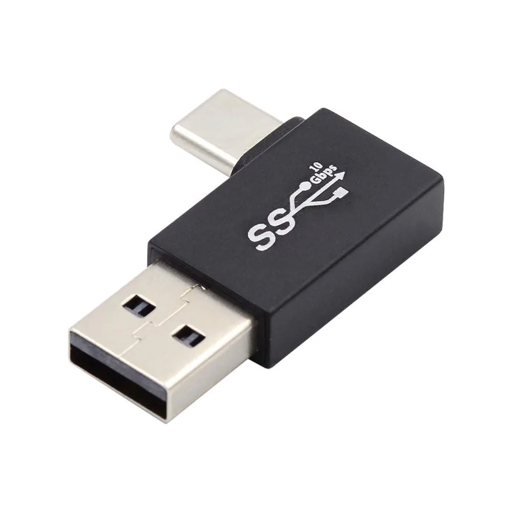 Fervit Fervit USB 3.0 Type A to USB 3.1 Type C 90 Degree Left Angled Adapter — product photo