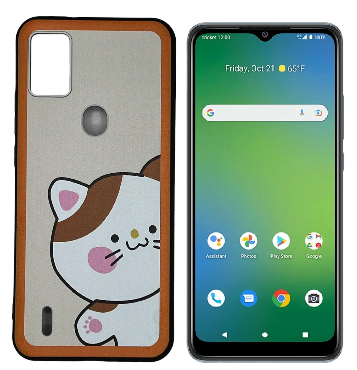 ExtremeCases - Generic ExtremeCases - Generic AT&amp;T Motivate 4 2023 TPU Case + Tempered Glass Cat — product photo