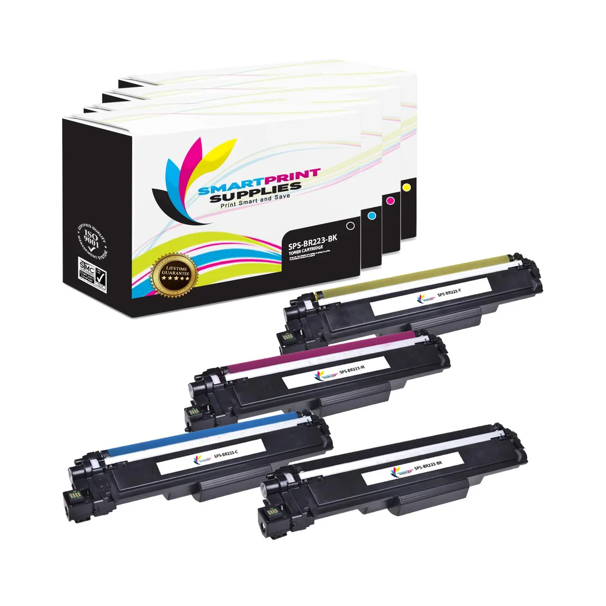 Smart Print Supplies Smart Print Supplies TN223 4-Pack Toner Cartridge (Black, Cyan, Magenta, Yellow) — product photo