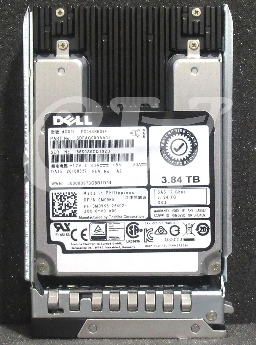 DELL DELL PX04SRB384 3.84TB 12Gbps 2.5" SAS internal hard drive — product photo