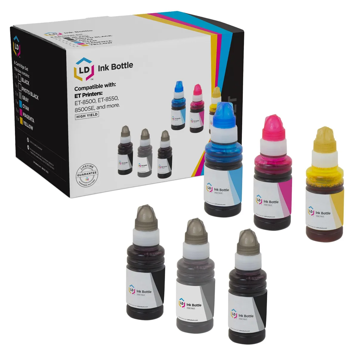 LD Products LD Products 552 Ink Bottle 6-Pack High Yield 7300 Pages — product photo