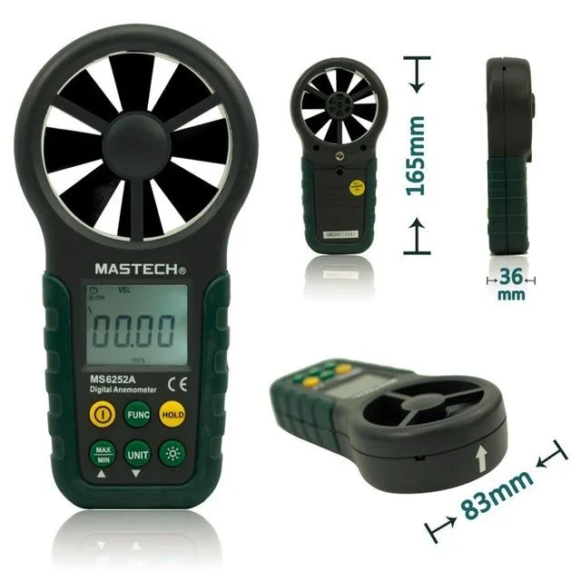 MASTECH MASTECH MS6252A Handheld Digital Anemometer — product photo