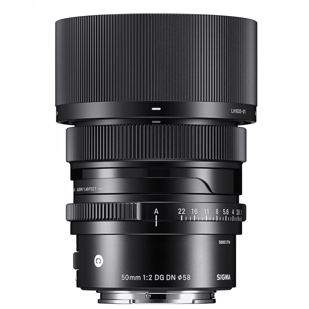 SIGMA SIGMA 50mm f/2.0 DG DN Contemporary Sony E bundle with 58mm UV filter — product photo