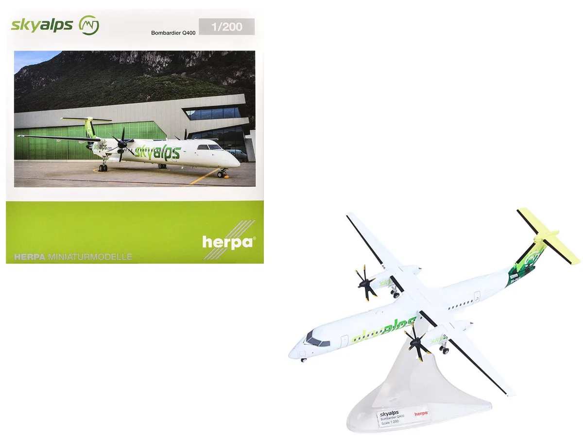 Herpa Herpa Bombardier Q400 Sky Alps 9H-PAUL 1/200 Diecast — product photo
