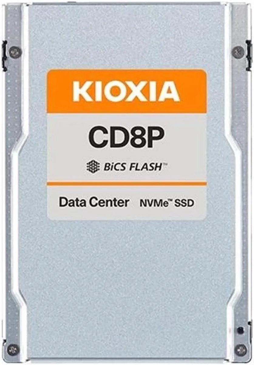 Kioxia Kioxia CD8P-V KCD8XPUG12T8 12.8TB 2.5" U.3 enterprise SSD — product photo