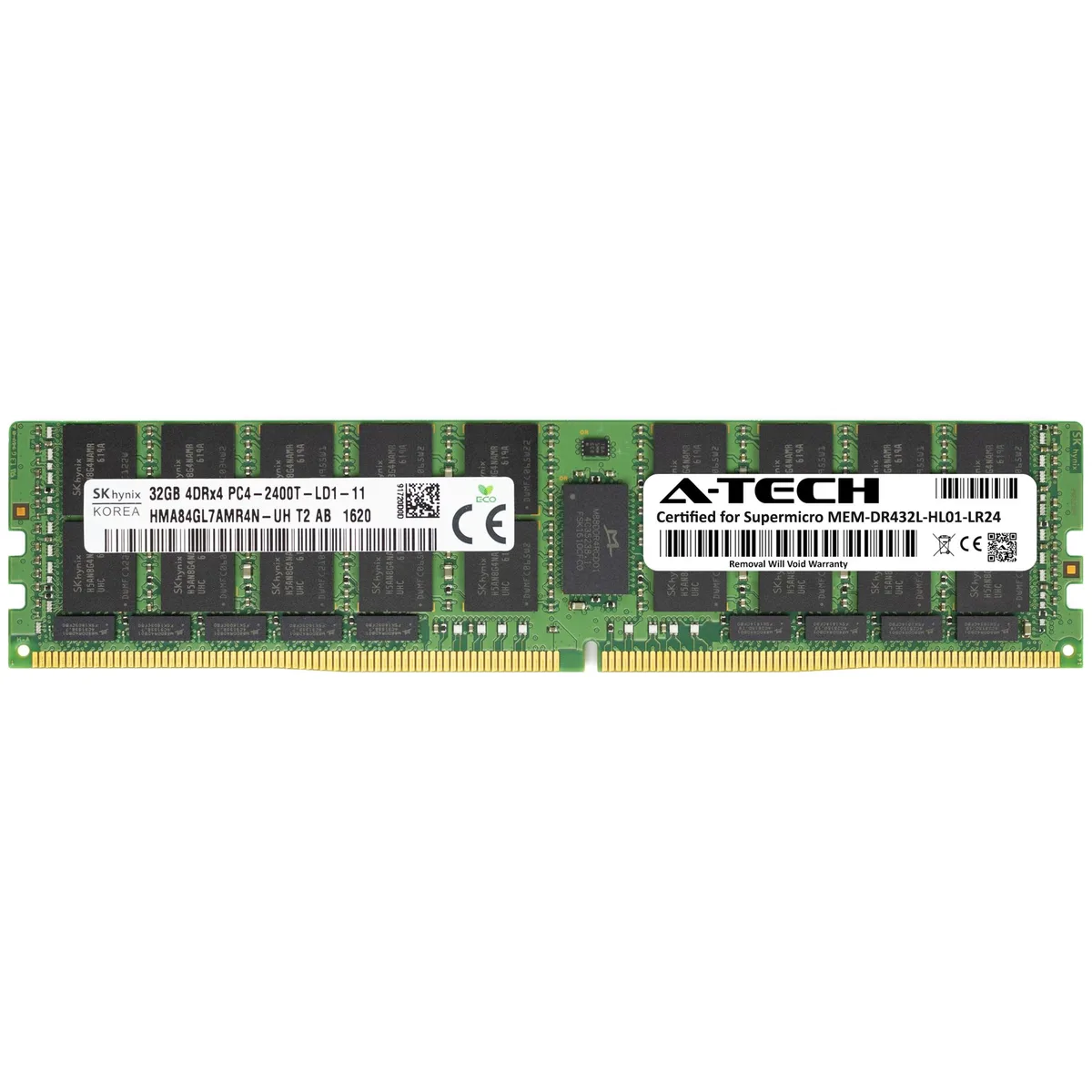 A-Tech A-Tech 32GB DDR4 2400MHz 4Rx4 ECC LRDIMM 288-Pin Server Memory — product photo