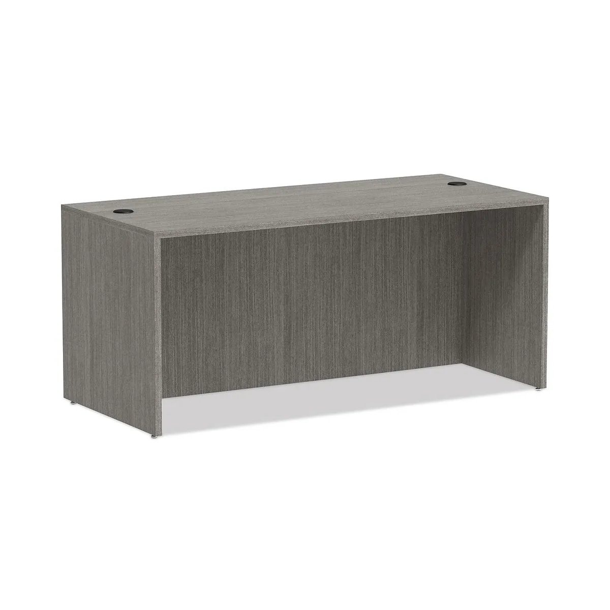 Alera Alera ALEVA216630GY Valencia Straight Front Desk Shell 65" x 29.5" x 29.63" Gray office furniture — product photo